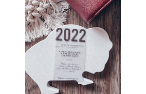 2022 New Beginnings Clear Journaling Card [BLACK TEXT]