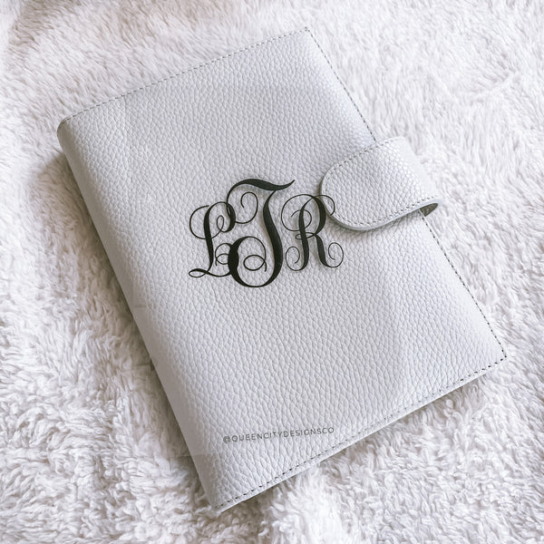 Classic Monogram Dashboard ~ Acetate Dashboard for Ring/Disc Bound Planners