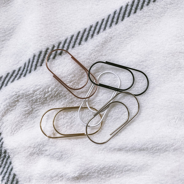 Large Paper Clip (2") - Silver, Gold, Rose Gold, White or Black