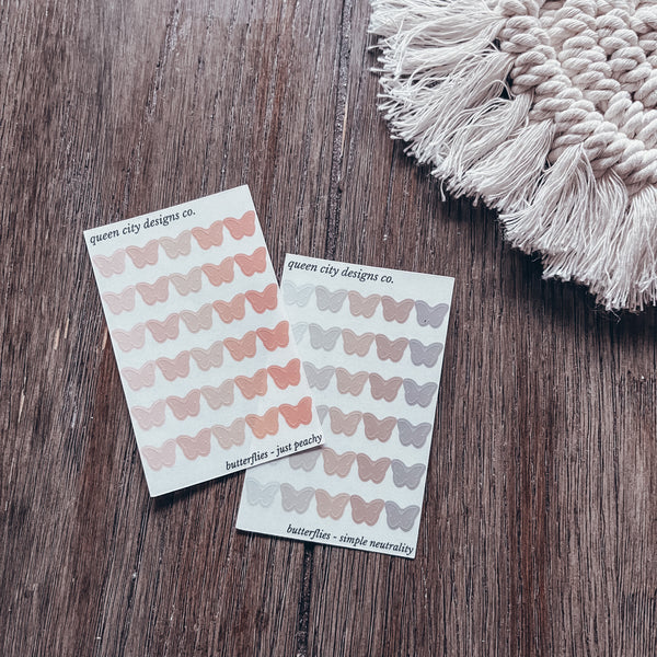 Down To Earthy Color Palette - Transparent Matte Shape Stickers