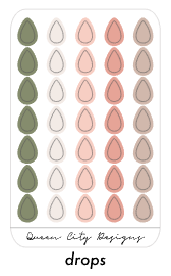 Magnolia Farms Color Palette - Transparent Matte Shape Stickers