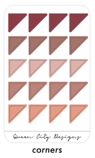 Vintage Rose Color Palette - Transparent Matte Shape Stickers