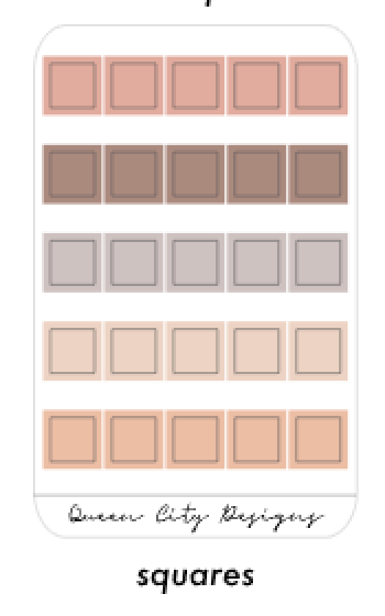 Send Nudes Color Palette - Transparent Matte Shape Stickers