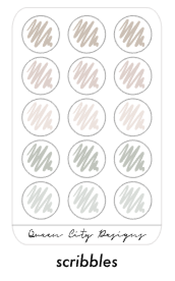 Down To Earthy Color Palette - Transparent Matte Shape Stickers