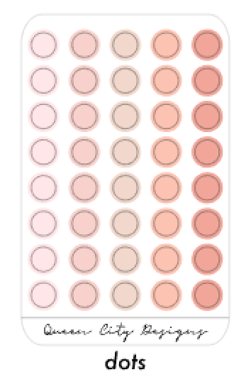 Just Peachy Color Palette - Transparent Matte Shape Stickers