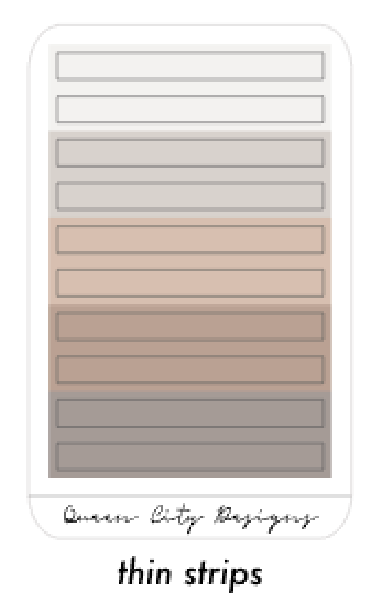 Simple Neutrality Color Palette - Transparent Matte Shape Stickers