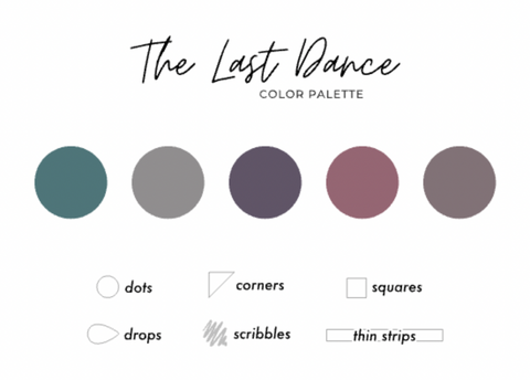 The Last Dance Color Palette - Transparent Matte Shape Stickers