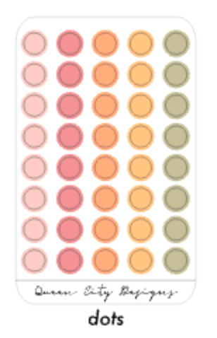 Fruit Smoothie Color Palette - Transparent Matte Shape Stickers