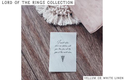 [Lord Of The Rings] Arwen Evenstar Dashboard ~ Choice of Vellum or White Linen -- LOTR