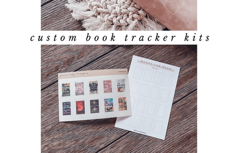 CUSTOM | Bookworm Book Tracker Kit | Book Covers [Transparent Matte] & Tracker Page Add-On