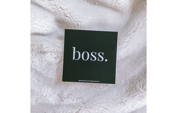 Boss. Journaling Card