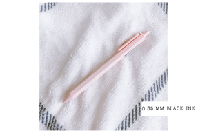 Blush Pink Retractable Gel Pen 0.35mm