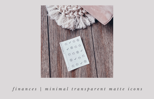 Finances | Minimal Icons [Transparent Matte]
