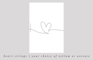 Heart Strings Dashboard ~ Choice of Vellum or Acetate -- JA22