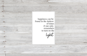 Harry Potter 'Light' Quote Dashboard ~ Vellum Dash for Ring Bound Planner