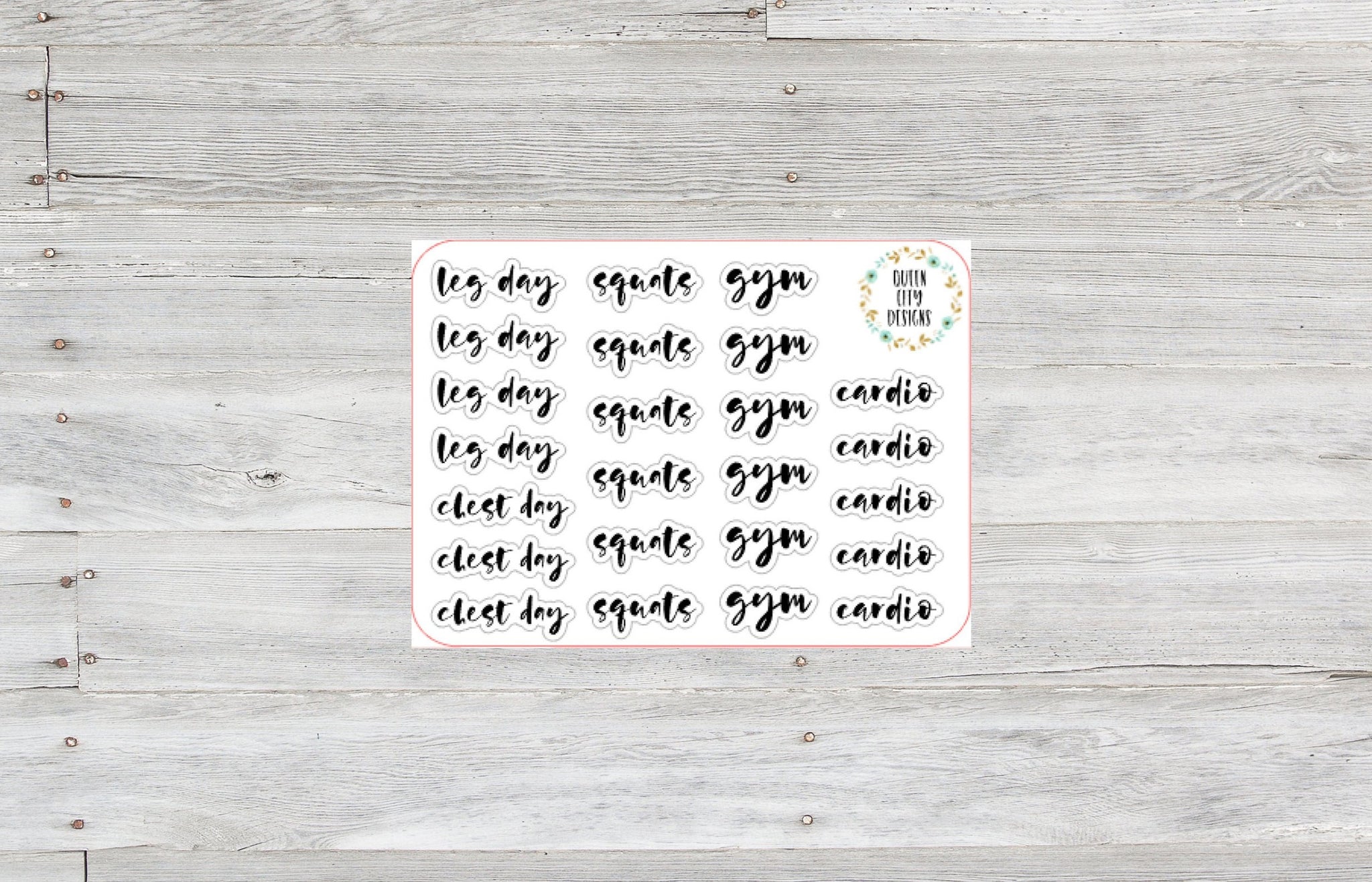 GAME DAY // Functional Planner Stickers // Word Planner Stickers // Script