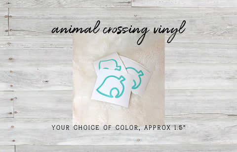 Animal Crossing : New Horizons Leaf Vinyl Decal