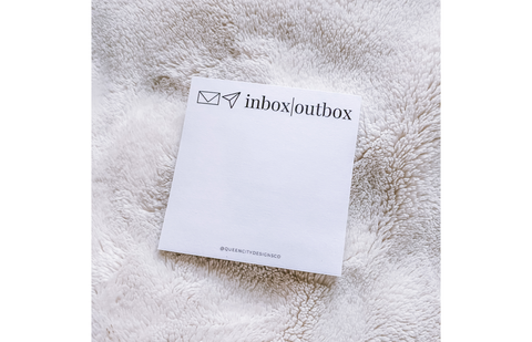 Inbox|Outbox Sticky Notes - 3" x 3" Pad w/ 50 Sheets