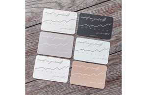 Invest in Yourself - Super Soft Credit Card Sized Journal Card