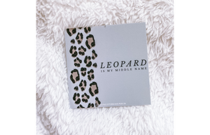 Leopard is my Middle Name Journaling Card