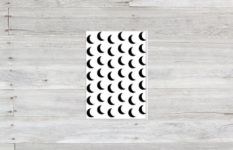 Moon Doodle Dashboard ~ Vellum Dash for Ring Bound Planner