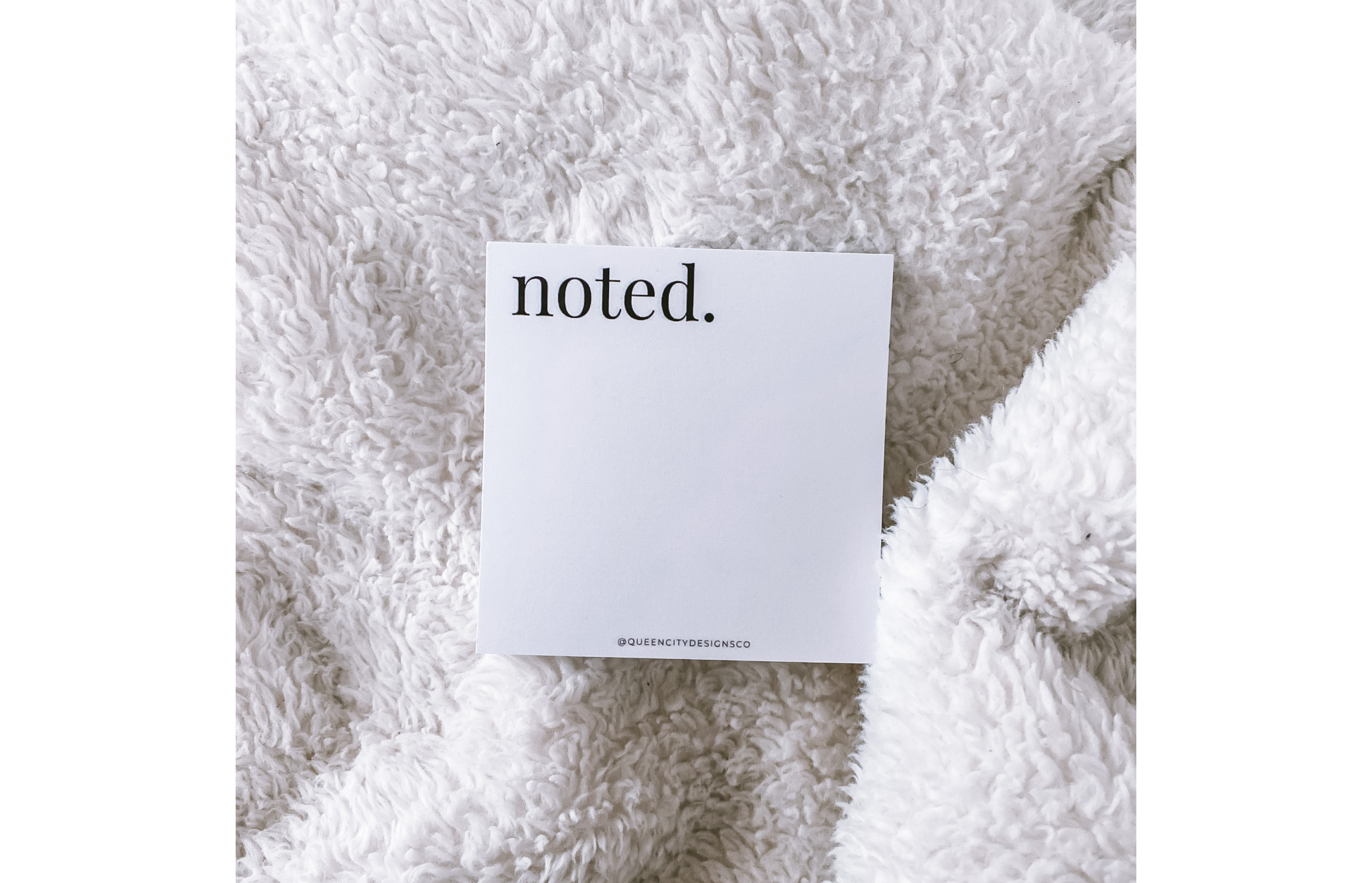 Noted Sticky Notes - 3" x 3" Pad w/ 50 Sheets