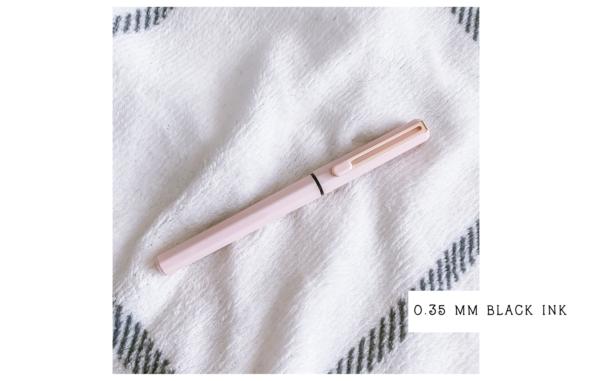 Blush Pink Body Capped Gel Pen 0.5mm