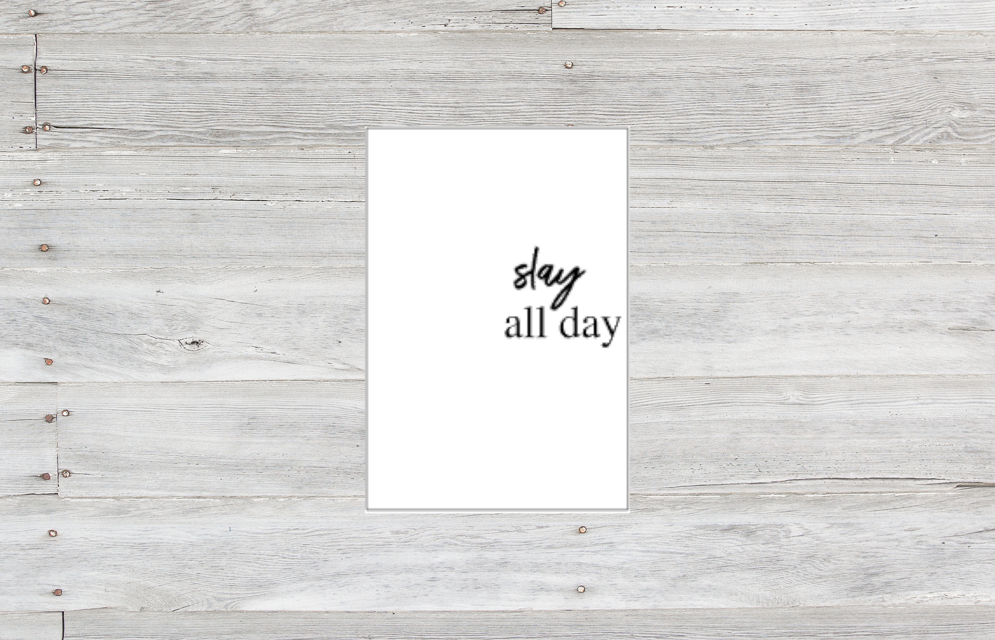 Slay All Day Quote Dashboard ~ Vellum Dash for Ring Bound Planner