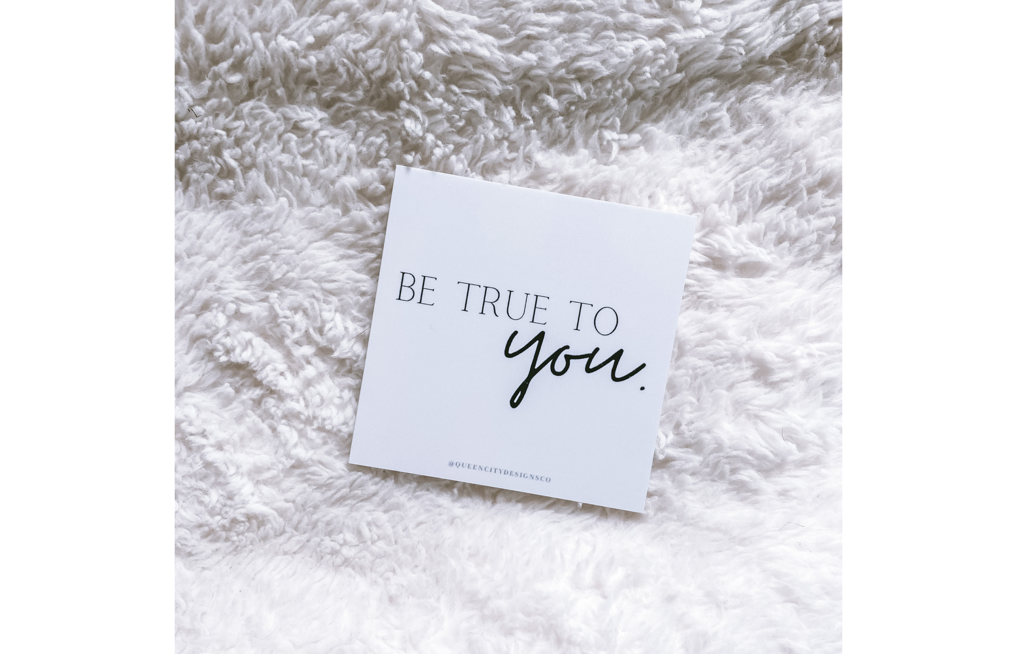 Be True To YOU Journaling Card